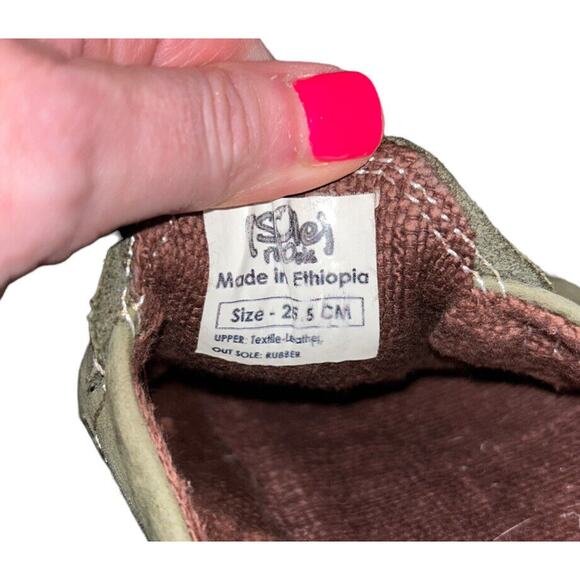 Sole Rebel - Walk Naked Handmade Green Slip On‎ Mules Shoe Women's 9 25.5 Cm - Picture 9 of 11